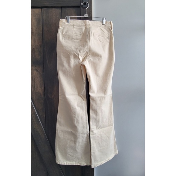 J.Crew High-Rise 96 Flare Jeans Wide Leg Ecru Pants Women's Size 28 NWT - Picture 8 of 10